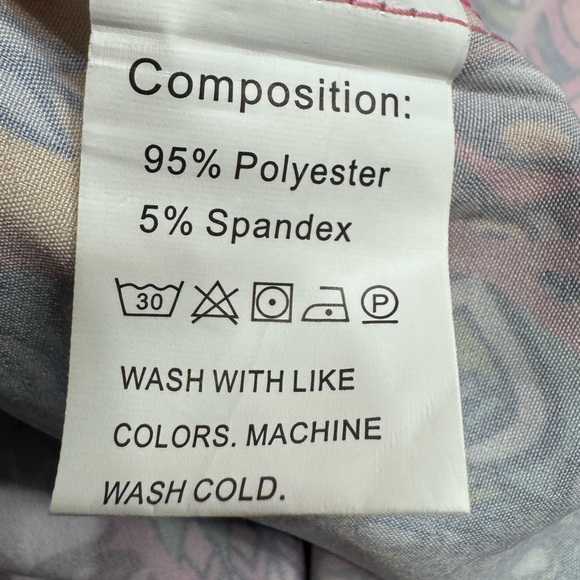 NWT Aumora Women's Shift Dress Floral Paisley Print V Neck Mini Dress - Picture 4 of 5